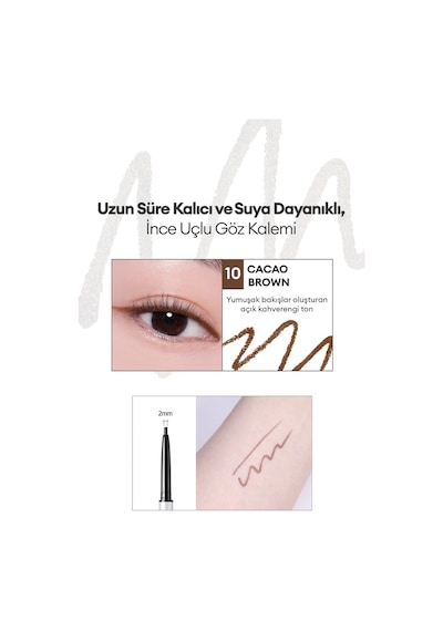 Clıo Sharp So Simple Waterproof Pencil Liner 10 Cacao Brown