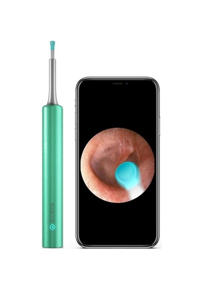Bebırd T5 5mp Kamera 3,5mm Lens Şarjlı Wifi Görüntülü Kulak Temizleyici Yeşil Renk