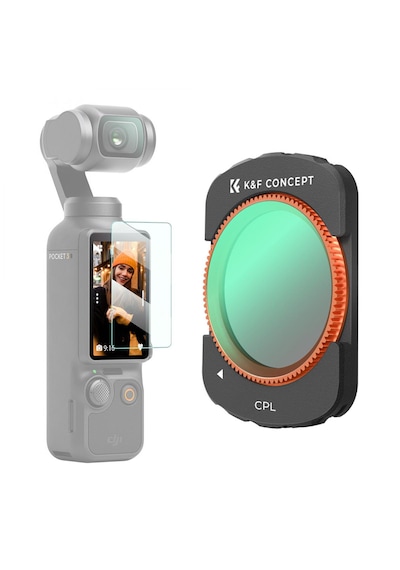 K&f Concept Magnetic Cpl Filtre Djı Osmo Pocket 3 Combo Uyumlu