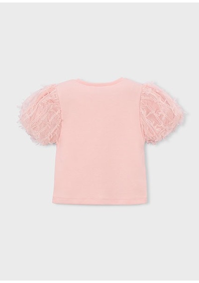 Mayoral Kız Çocuk Tül T-shirt Pembe - 03001