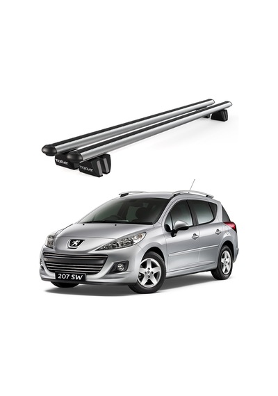 Pençe Peugeot 207 Sw 2007-2013 Uyumlu Gri Ara Atkı Port Bagaj Tavan Barı