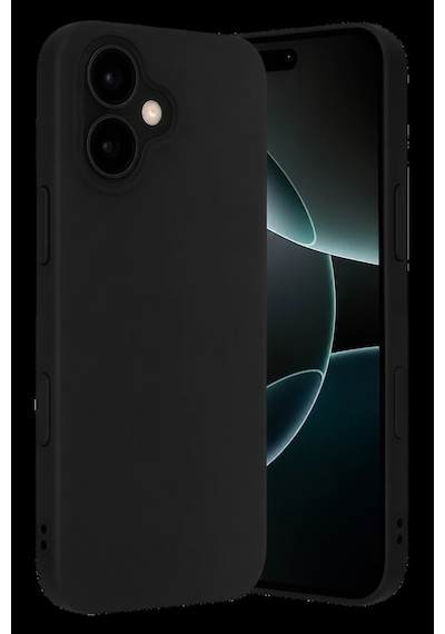 Apple iPhone Uyumlu 17 Nano İçi Kadife Silikon - Siyah Bz8683140885083