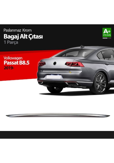 Vw Passat B8.5 Krom Bagaj Alt Çıtası 2019 2020 2021 2022 2023