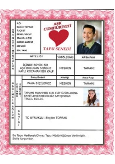 Aşk Cumhuriyeti Tapusu diğer
