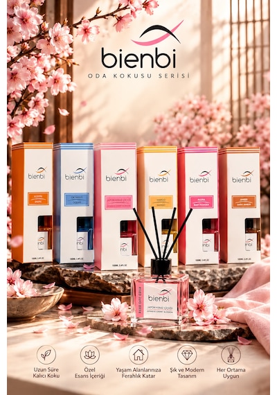 Japon Kiraz Çiçeği Oda Kokusu 100 Ml Anti-Stres - Hanımeli - Japon Kiraz Çiçeği
