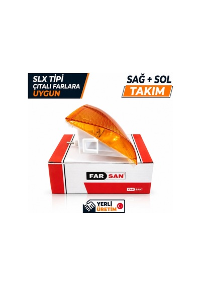 Tofaş Doğan Kartal SLX Şahin Turuncu Sinyal Lambası Çıtalı Sarı Ön Sinyal Sağ/Sol Takım Set