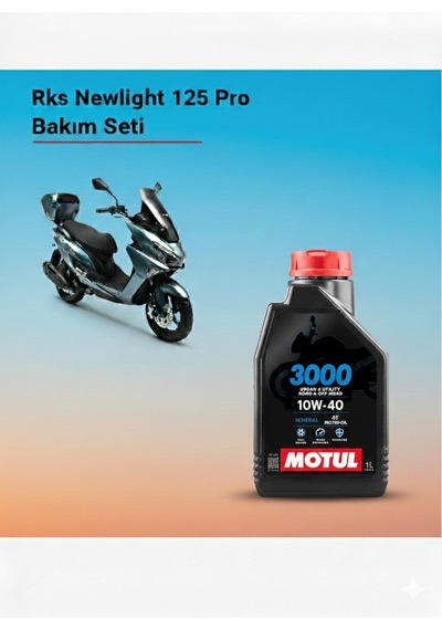 Rks Newlight 125 Pro Bakım Seti Ön-arka Balata Filtre Ve Motul Motor Yağı 4lü Set