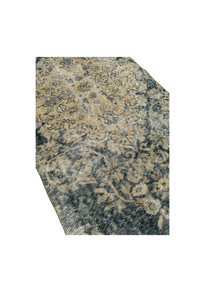 El Dokuma Vintage Su Yeşili Yolluk 80x315 Eskitme 3 Metre Halı Su Yeşili