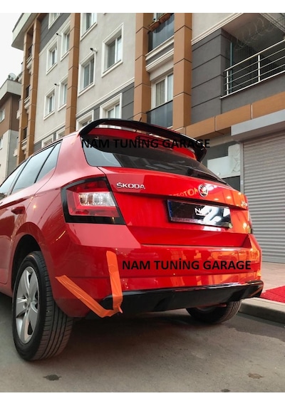 Yeni Skoda Fabia Spoyler Spoiler Boyalı 2018-2021 Arası