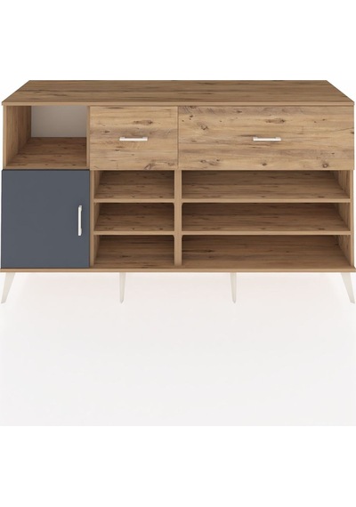 Hyperion Konsol 6 Raflı 2 Çekmeceli Tek Kapaklı 176x44x99 Çam-an Çam-antrasit/çam Hyperion Konsol 6 Raflı 2 Çekmeceli Tek Kapaklı 176x44x99 Çam-an Çam-antrasit/çam