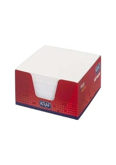 Kraf Küp Blok 8x8cm Beyaz Not Kağıdı - 2 Adet