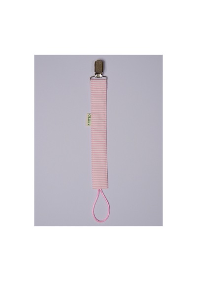 3'lü Set Bebek Emzik Askısı %100 Pamuk - Pembe Tonlar