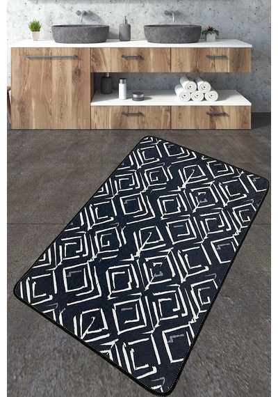 Cenero Banyo Halısı Djt 70x120 cm Banyo Halısı Paspas Yıkanabilir Kaymaz