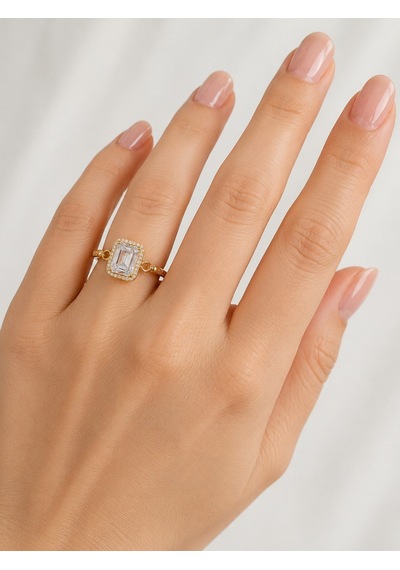 14 Ayar Viona Bağ Detaylı Altın Kadın Yüzüğü