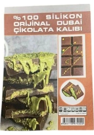 Meşhur Dubai Çikolatalası Kalıbı Silikon Kahverengi Diğer