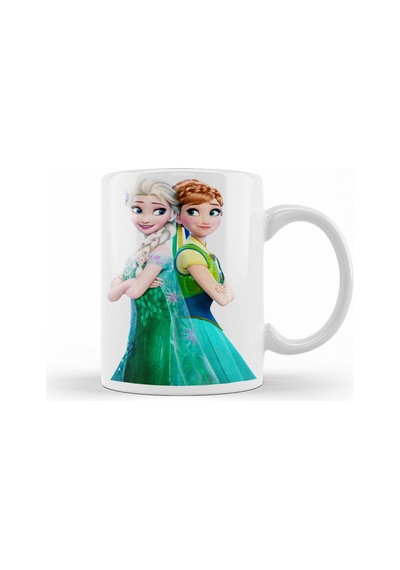 Anna Frozen Fever Elsa Frozen Kupa Bardak Porselen No27958 Karışık