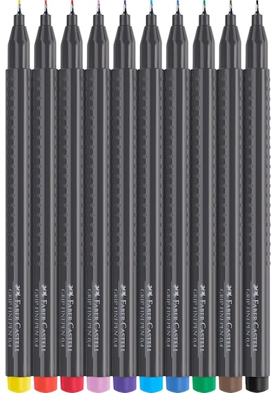Faber Castell Grip Finepen 0.4 Fineliner 10 Lu