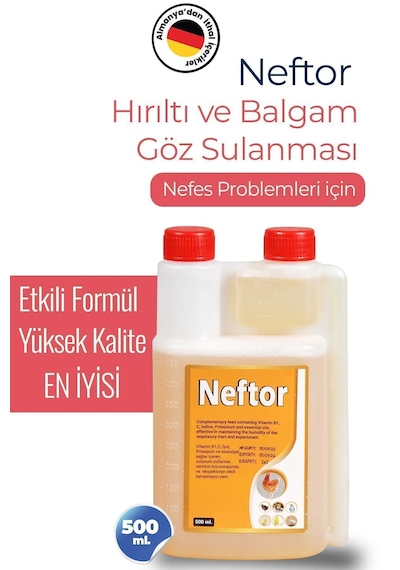 Munich Vet 3'lü Set 500 ML Farmatom Vitamin + Alfamin + Neftor Hırıltı