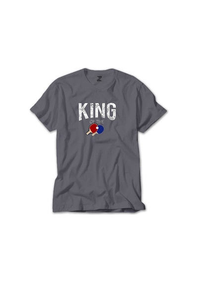 Ping Pong King Of The Gri Tişört