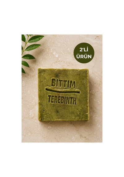 2'li Doğal Bıttım Sabunu Yeşil 120-140 Gr El Yapımı Bitkisel Yüz, Vücut Ve Saç Temizleme Sabunu - 901029154 Diğer