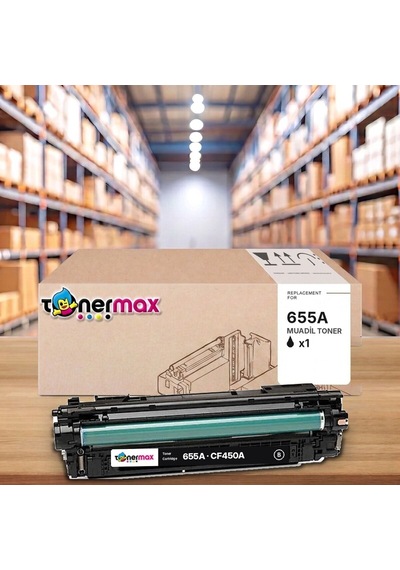 Hp 655a Cf450a Siyah Uyumlu Toner - Çipli / Color Laserjet Enterprise M652 / M653 / Mfp M681 / M682