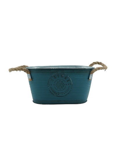 Metal Saksı Oval Jüt Saplar 14 24cm 68066501