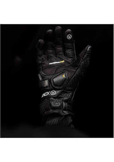 Knox Handroid Pod Mk5 Kısa Korumalı Deri Motosiklet Eldiveni