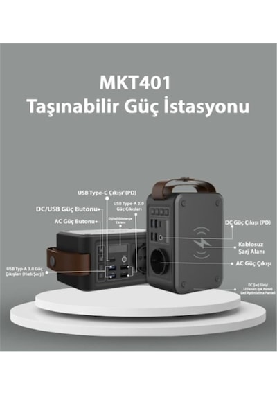 Makim Mkt401 Taşınabilir Güç İstasyonu