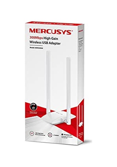 Mercusys Mw300uh, 300mbps Yüksek Kazançlı Kablosuz Usb Adaptörü