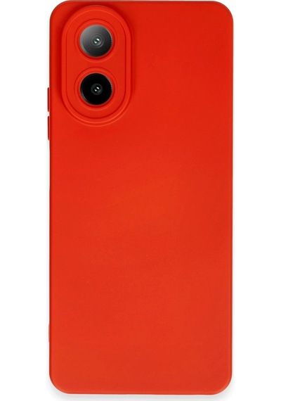 Newface - 609 - Oppo A38 Kılıf Nano İçi Kadife Silikon - Csmo-tex - - Kırmızı
