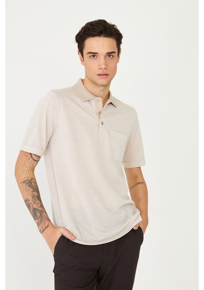 Taş Polo Yaka T-shirt Taş