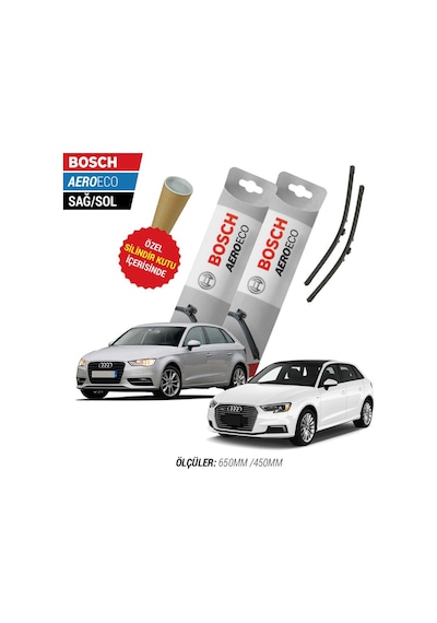 Bosch Aeroeco Audi A3 Silecek Takımı (2013-2020)