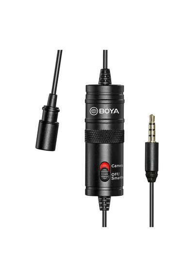 By-m1 Akıllı Telefon Ve Canon/nikon Kamera İçin 3,5 Mm Lavalier-mikrofon, Siyah, Kullanma Kılavuzu İngilizce Dil