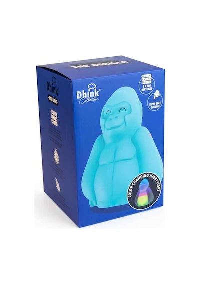 Dhink Silikon Gece Lambası Goril Max Mavi