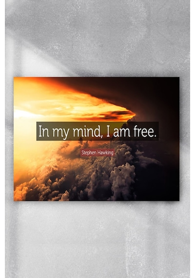 Stephen Hawking In My Mind Motivasyon Poster 3