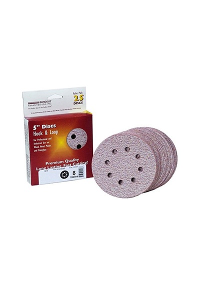Zımpara Diski 12 7 Cm X 8 Vac Delık-p100 Cırt Cırtlı Taşlama Diski Tane Büyüklüğü 100