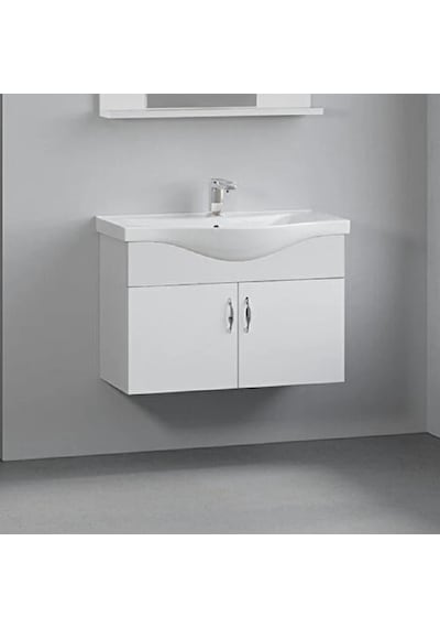 Denko Akyazı 80 Cm Mdf Beyaz Banyo Dolabı,Alt Modül Ve Lavabo Çok Renkli Denko Akyazı 80 Cm Mdf Beyaz Banyo Dolabı,Alt Modül Ve Lavabo Çok Renkli