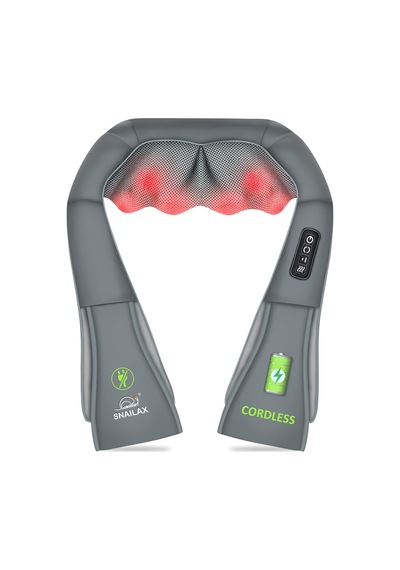 Snailax Isı İle Akülü Shiatsu Boyun Sırt Masajı, Omuz Masajı, Boyun Ve Sırt Ağrısını Gidermek İçin Taşınabilir Şarj Edilebilir Masajlar, Elektrikli Masaj Aleti Snailax Isı İle Akülü Shiatsu Boyun Sırt Masajı, Omuz Masajı, Boyun Ve Sırt Ağrısını Gidermek İçin Taşınabilir Şarj Edilebilir Masajlar, Elektrikli Masaj Aleti