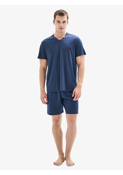 Erkek Pijama Takımı 40880 - Lacivert Lacivert