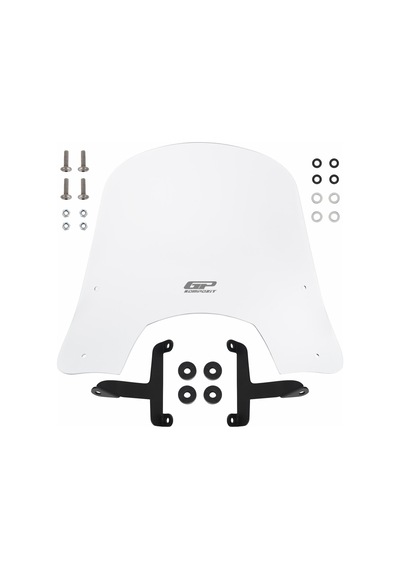 GP Kompozit  Scooter Universal Kısa Ön Cam Şeffaf 42 cm