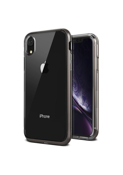 Vrs Apple Uyumlu iPhone Xr Crystal Bumper Kılıf Metallic Black