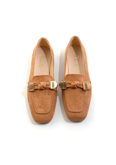 Bambi Taba Kadın Loafer Ayakkabı K01641022472 Taba