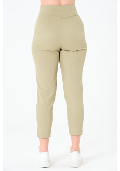 Sortie Collection Pileli Gabardin Pantolon Olive
