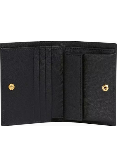 Marni Bifold Saffiano Deri Cüzdan, Şık Ve Kompakt Tasarım Siyah