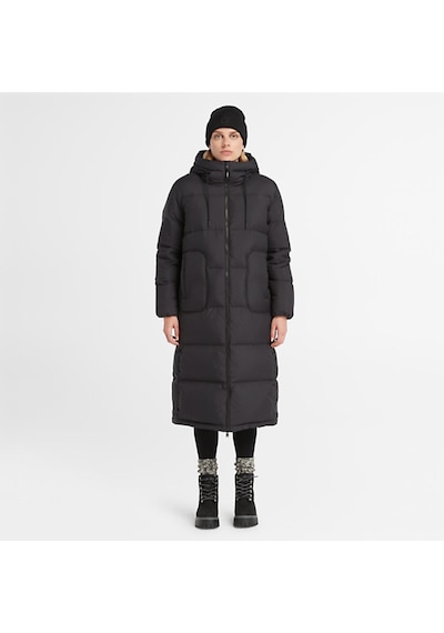 Timberland Recycled Down Long Puffer Jacket Kadın Ceket Tb0a6hg90011 Siyah