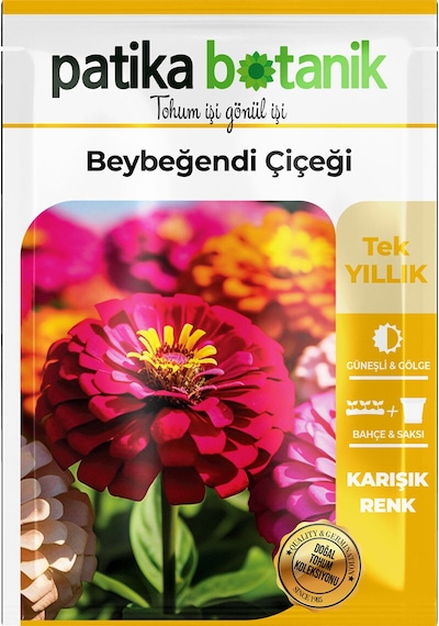 30 Adet Beybeğendi Zinnia Çiçek Tohumu