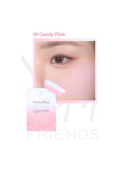 Doğal Görünüm Sunan İki Tonlu Pudra Allık Perıpera Pure Blushed Custom Cheek 001 Candy Pink 001