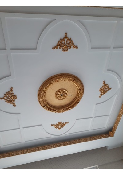 Decogold 60x60 Cm Oval Altın Saray Tavan Göbek