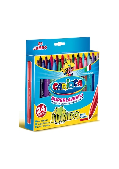 Carioca Jumbo Keçeli Boya Kalemi 24'lü