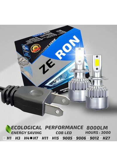Renault Symbol 2013-2021 Uzun Far Uyumlu Şimşek Etkilii Led Xenon Performance Series H7